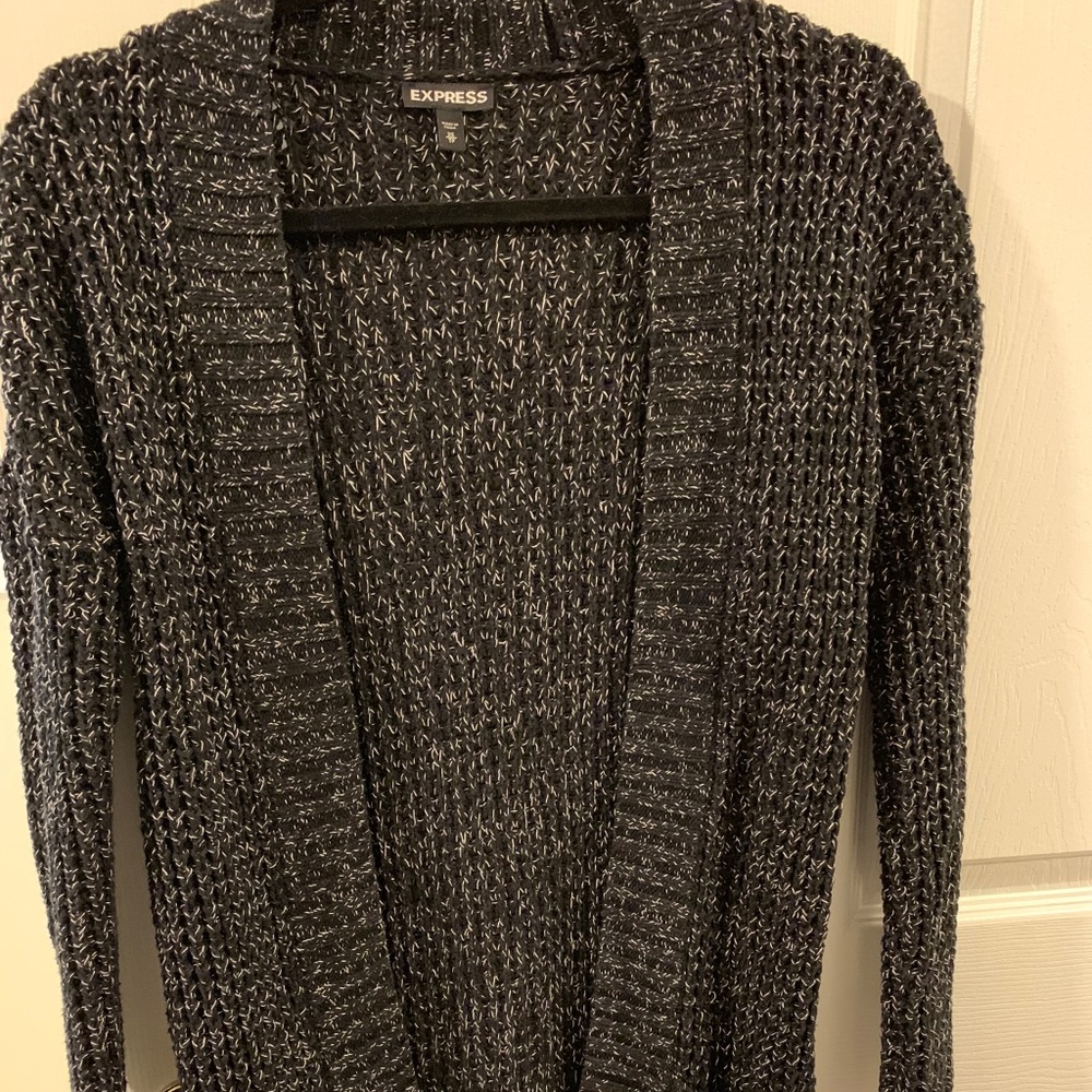 Black cardigan